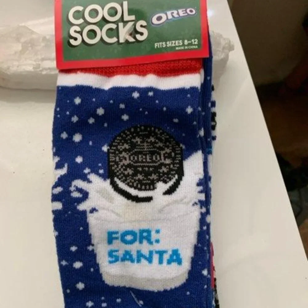 Cool Socks Oreo 2 Pack Holiday Editionion, crew socks size 8-12